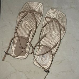 Zara square toe sandals